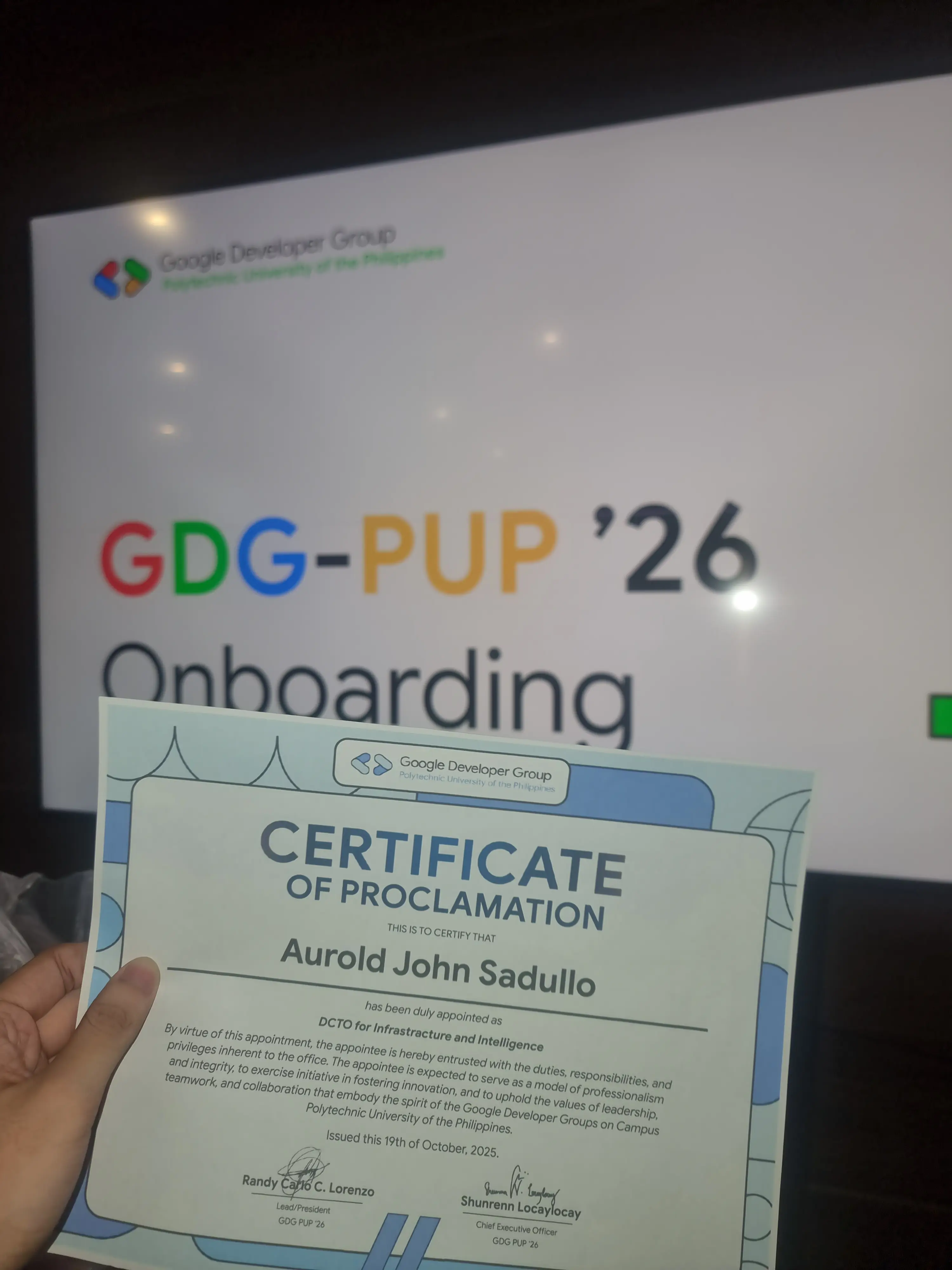 GDG Deputy CTO Announcement